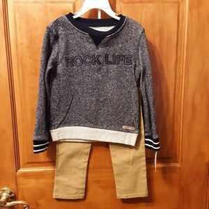 Hudson Boy Set Clothes Sweater And Pants size 4T (2 pieces)